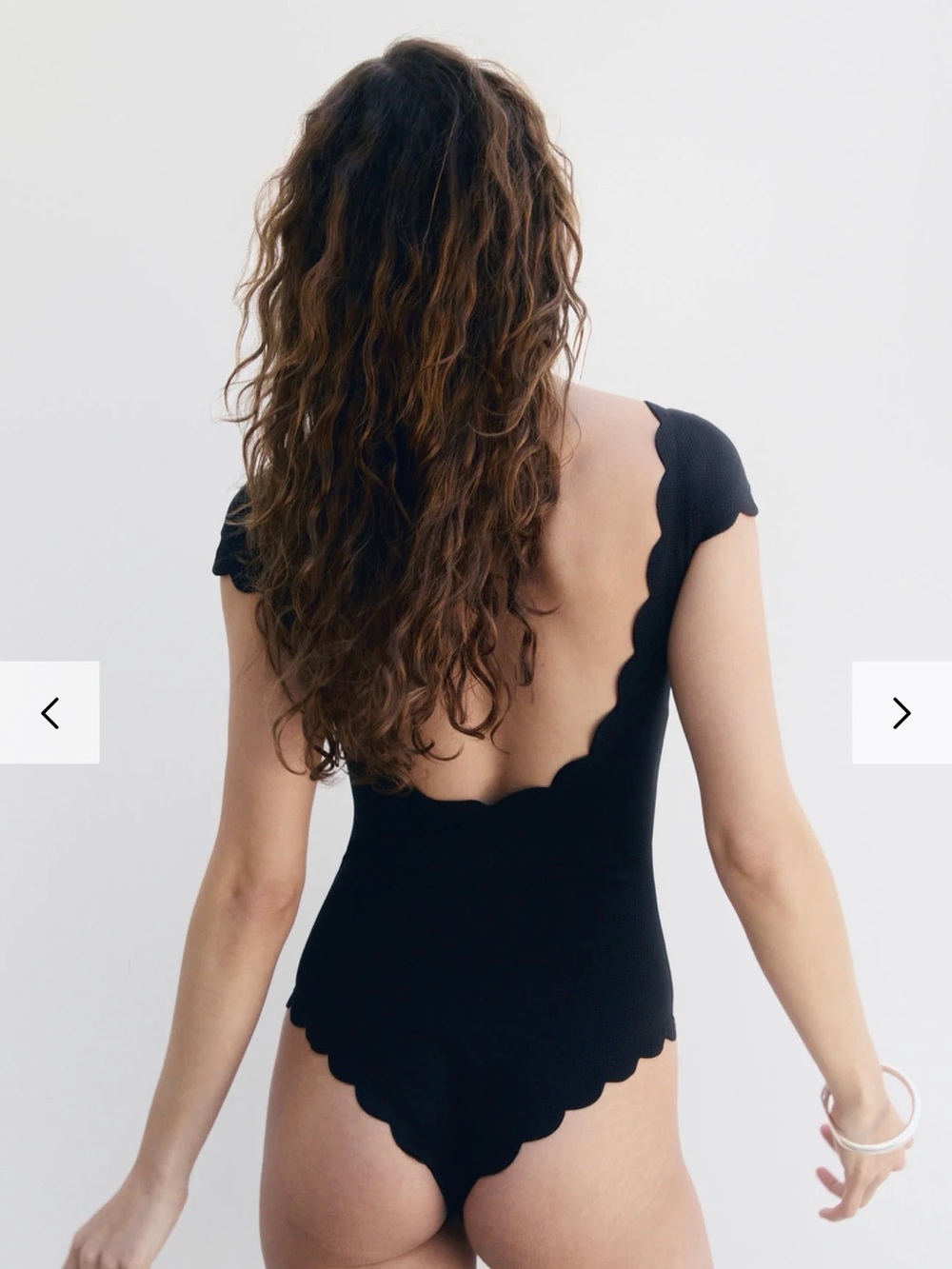 Marysia Swim Black Scalloped-Edge Bodysuit - Picture 3 of 3